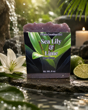 Load image into Gallery viewer, Sea Lilly & Lime Bar Soap