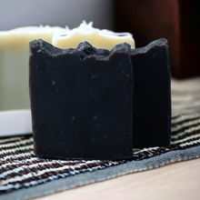 Load image into Gallery viewer, Baby Powder Seamoss &amp; Activated Charcoal Bar Soap
