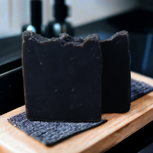 Load image into Gallery viewer, Baby Powder Seamoss &amp; Activated Charcoal Bar Soap
