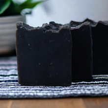 Load image into Gallery viewer, Baby Powder Seamoss &amp; Activated Charcoal Bar Soap
